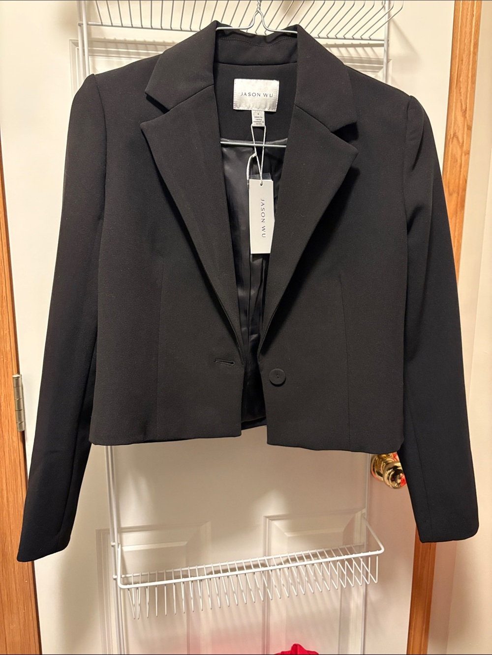 Jason Wu Black Cropped Tailored Blazer